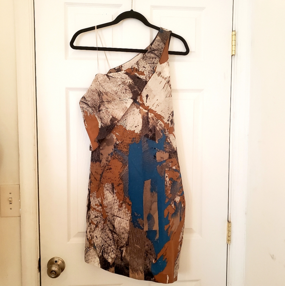VPL One Shoulder Shift Dress